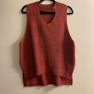 Knit tank top sweater
